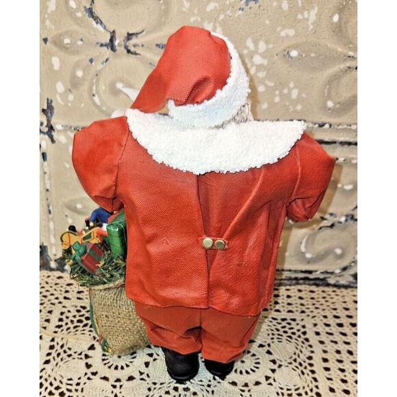 Christmas Santa Claus Saint Nicholas Figurine w/ Sack of Toys & List of Names - Picture 6 of 9
